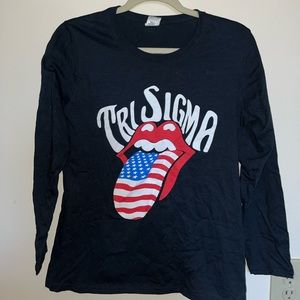 Tri Sigma long sleeve tee shirt, size M